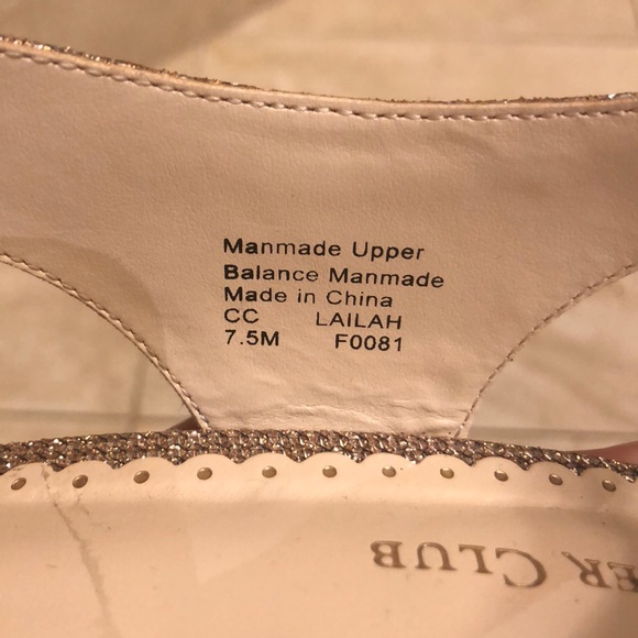 Gold Open Toe Heels - Picture 5 of 5